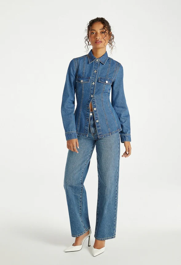 Denim Hourglass Shirt - Image 5