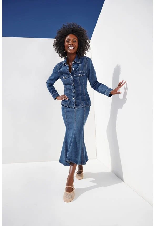 Denim Hourglass Shirt - Image 8