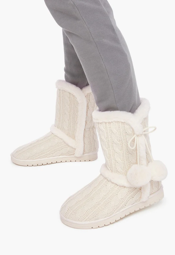 Idina Knit Pom Fuzzie - Image 6