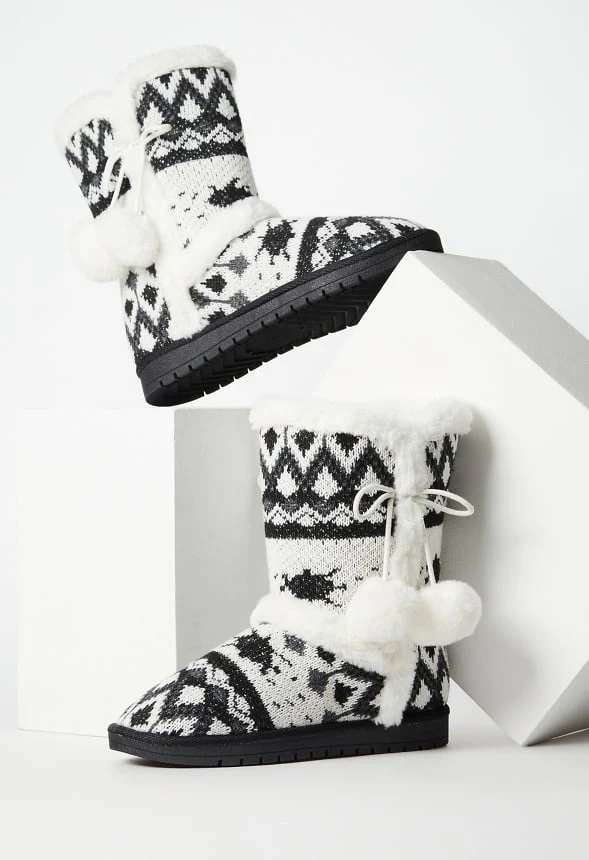 Idina Knit Pom Fuzzie - Image 7