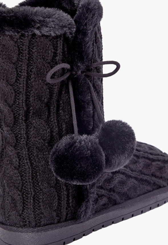 Idina Knit Pom Fuzzie - Image 4