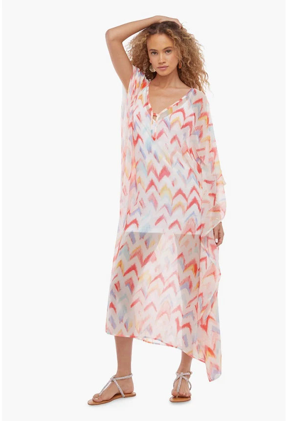 Ikat Kaftan Dress - Image 5