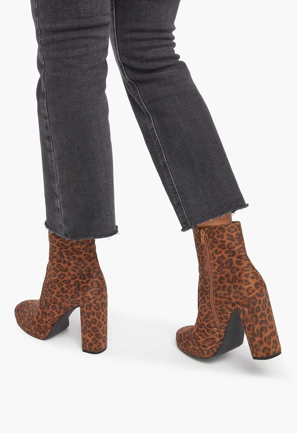 Ilsa Platform Heeled-Bootie - Image 5