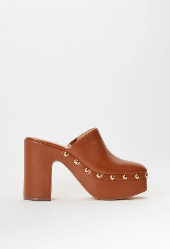 Imara Block Heeled Mule Pump - Image 3