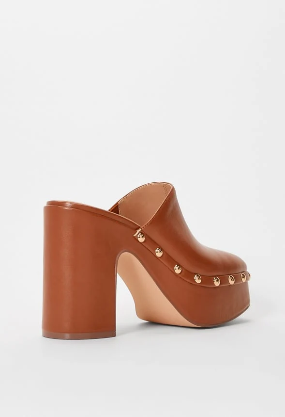 Imara Block Heeled Mule Pump - Image 4