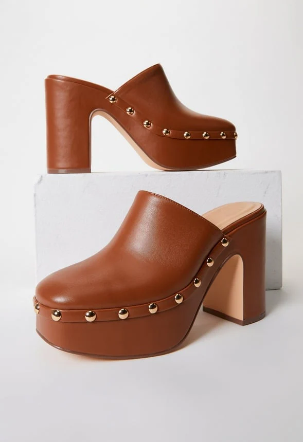 Imara Block Heeled Mule Pump - Image 5