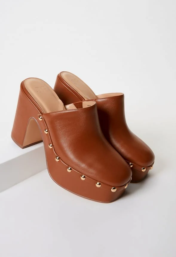 Imara Block Heeled Mule Pump - Image 6