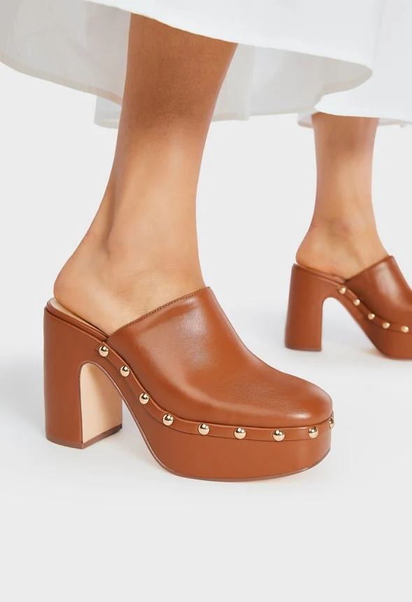 Imara Block Heeled Mule Pump - Image 7