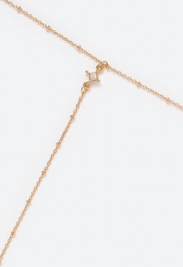 Iris Fine Body Chain With Crystal Stones - Image 2