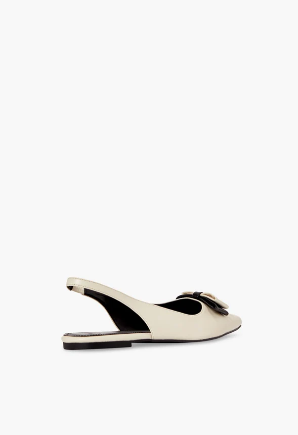 Ismene Bow Sling-Back Flat - Image 3