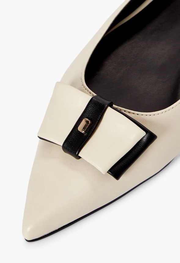 Ismene Bow Sling-Back Flat - Image 4
