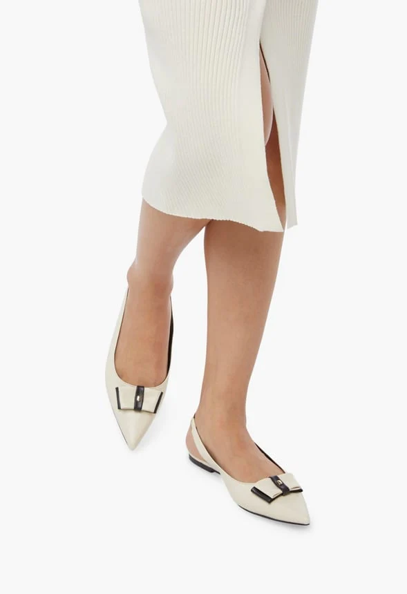 Ismene Bow Sling-Back Flat - Image 5