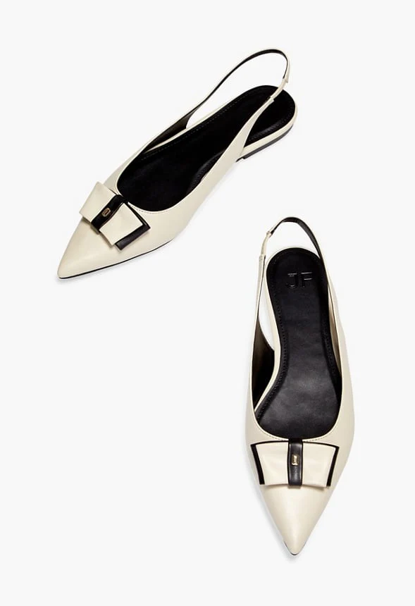 Ismene Bow Sling-Back Flat - Image 6