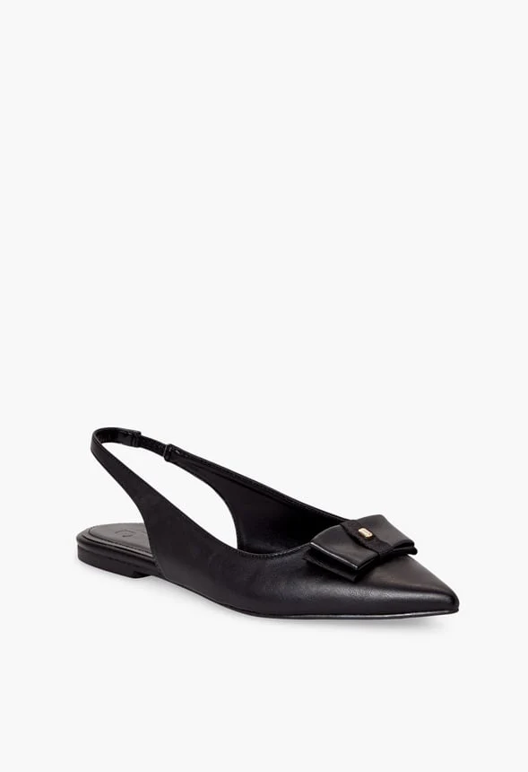 Ismene Bow Sling-Back Flat - Image 2