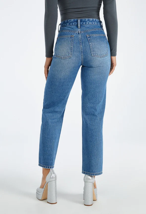 Jack High Rise Ankle Straight Leg Jeans - Image 2