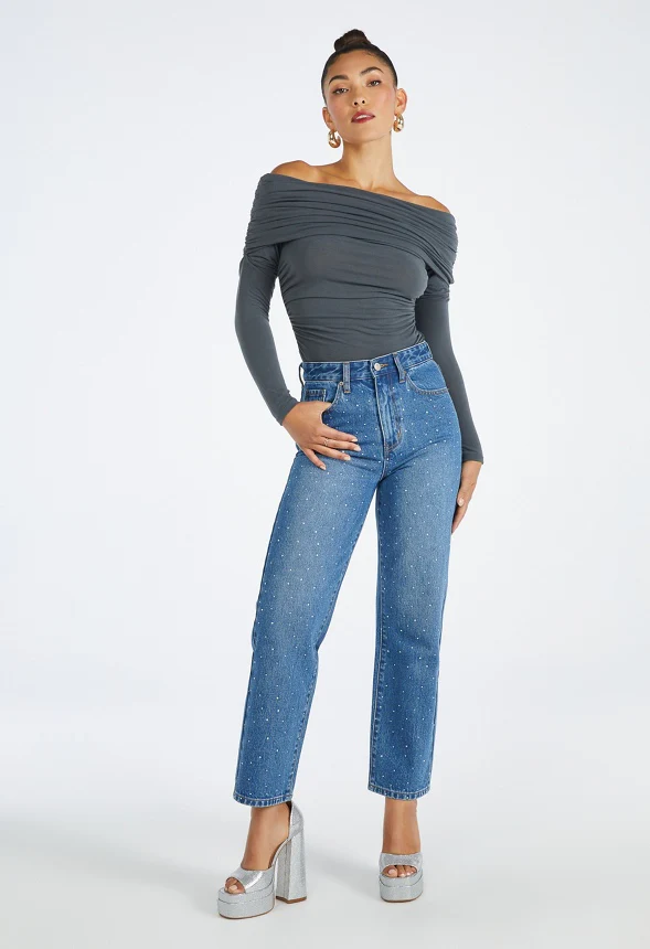 Jack High Rise Ankle Straight Leg Jeans - Image 4