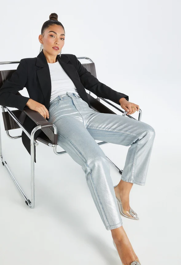 Jack High Rise Ankle Straight Leg Jeans - Image 3