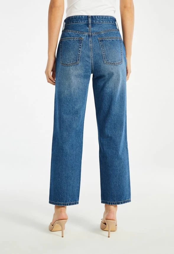 Jack High Rise Ankle Straight Leg Jeans - Image 4