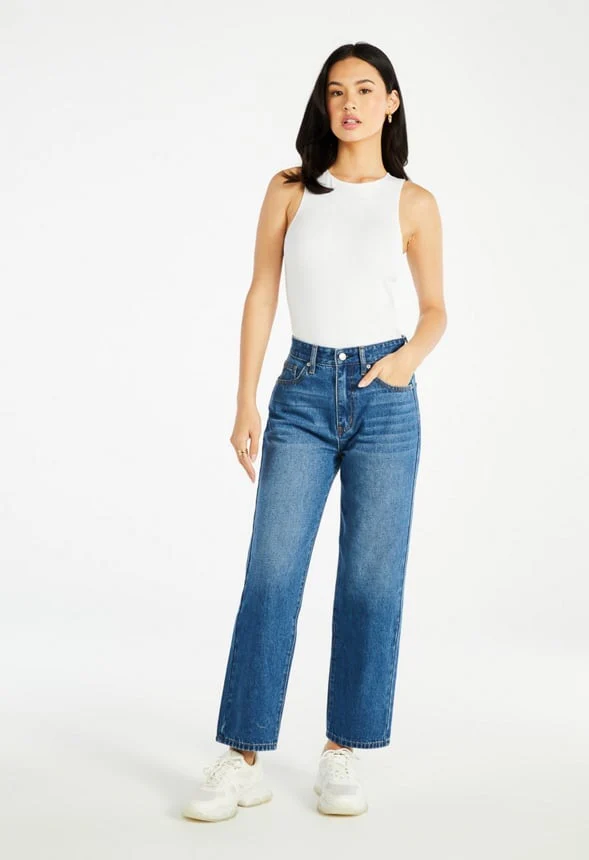 Jack High Rise Ankle Straight Leg Jeans - Image 7