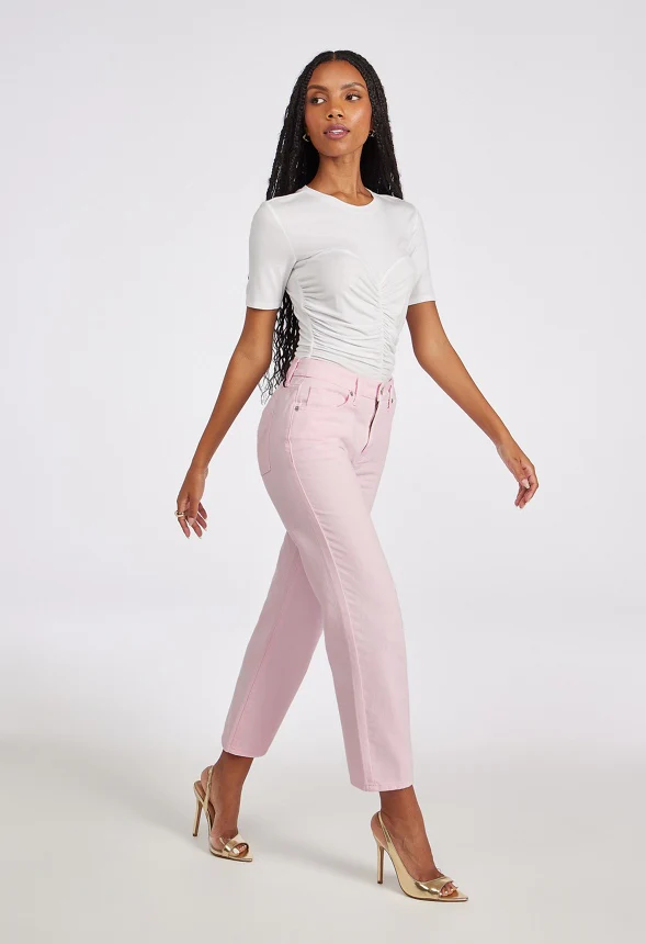 Jack High Rise Ankle Straight Leg Jeans - Image 6