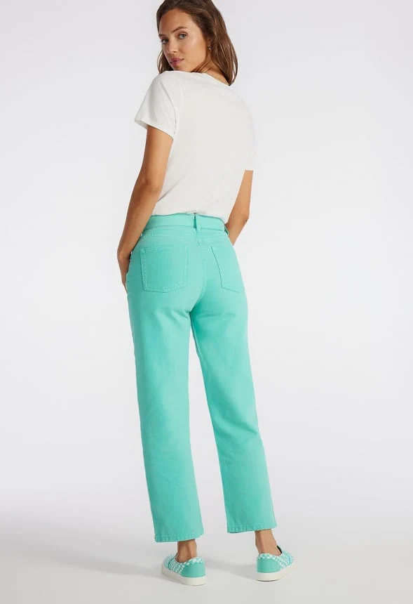 Jack High Rise Ankle Straight Leg Jeans - Image 2