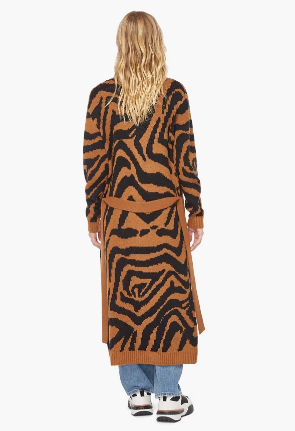 Jacquard Maxi Cardigan - Image 3