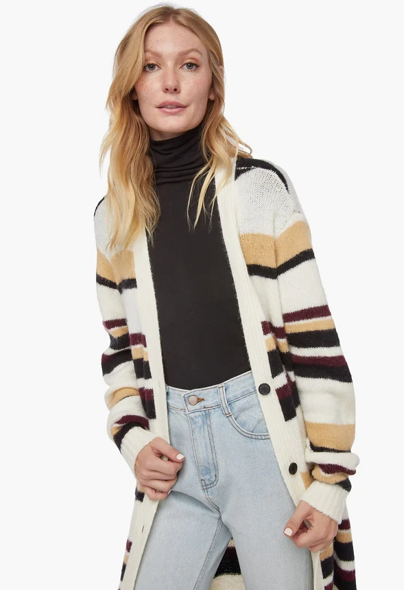 Jacquard Maxi Cardigan - Image 4