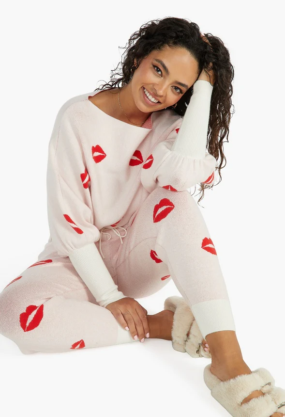 Jacquard Sweater Jogger - Image 3
