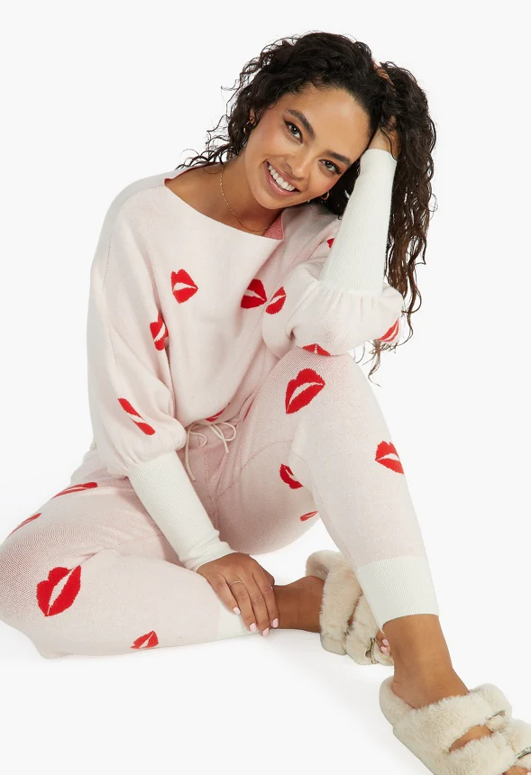 Jacquard Sweater Joggers - Image 4