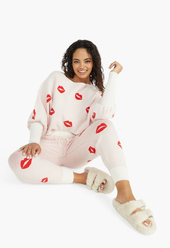 Jacquard Sweater Joggers - Image 5