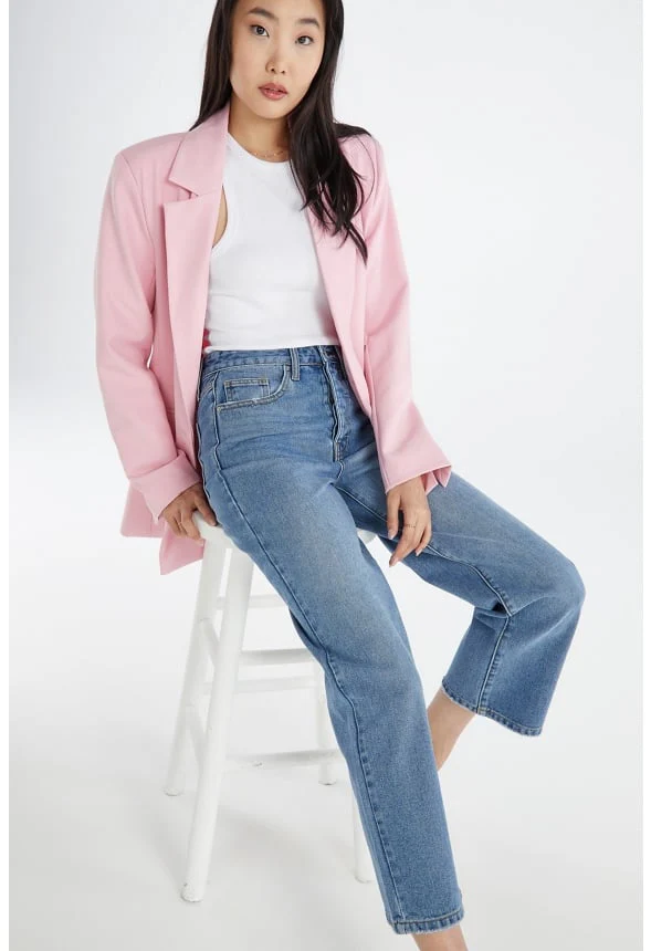 James Ultra High Rise Ankle Crop Straight Jeans - Image 2