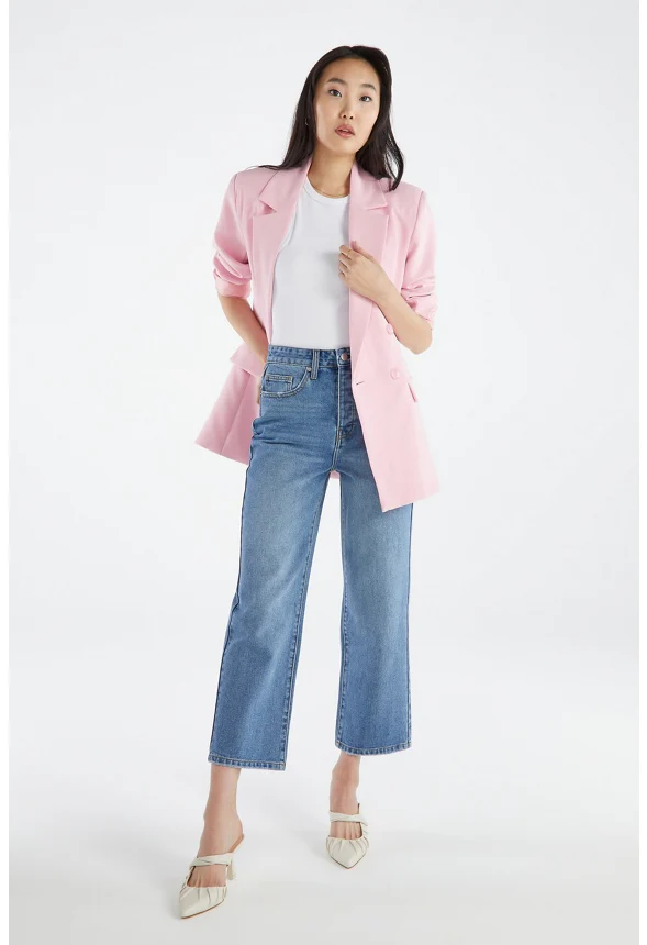 James Ultra High Rise Ankle Crop Straight Jeans - Image 4