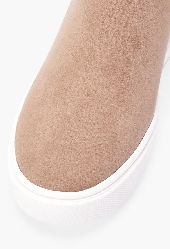 Jenny Faux Fur Hidden Wedge Sneaker - Image 4