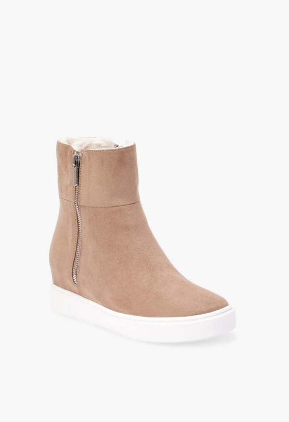 Jenny Faux Fur Hidden Wedge Sneaker - Image 5