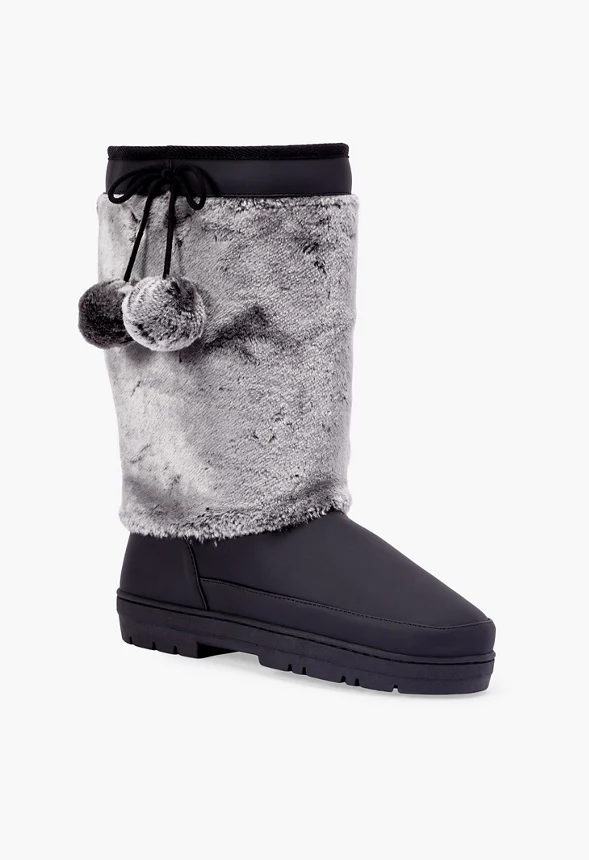Jessica Faux Fur Pom Fuzzie - Image 2