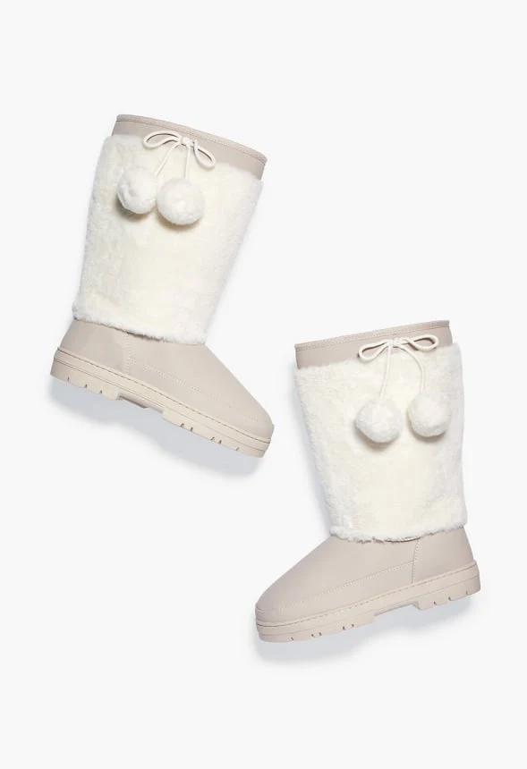 Jessica Faux Fur Pom Fuzzie - Image 6