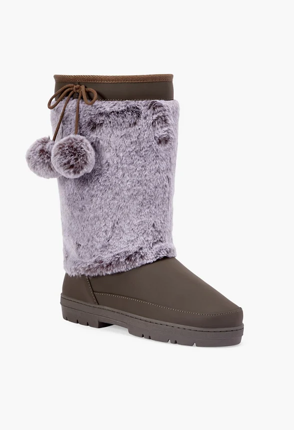 Jessica Faux Fur Pom Fuzzie - Image 2