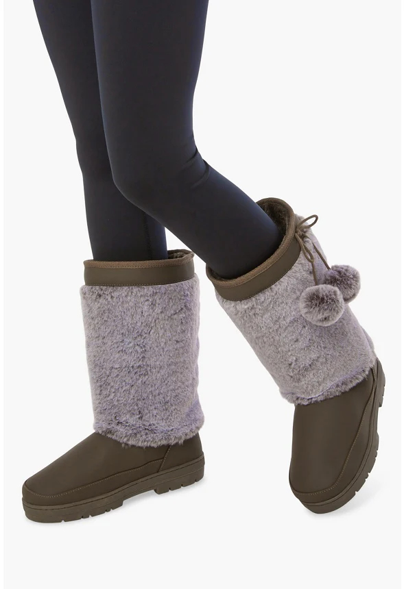 Jessica Faux Fur Pom Fuzzie - Image 5