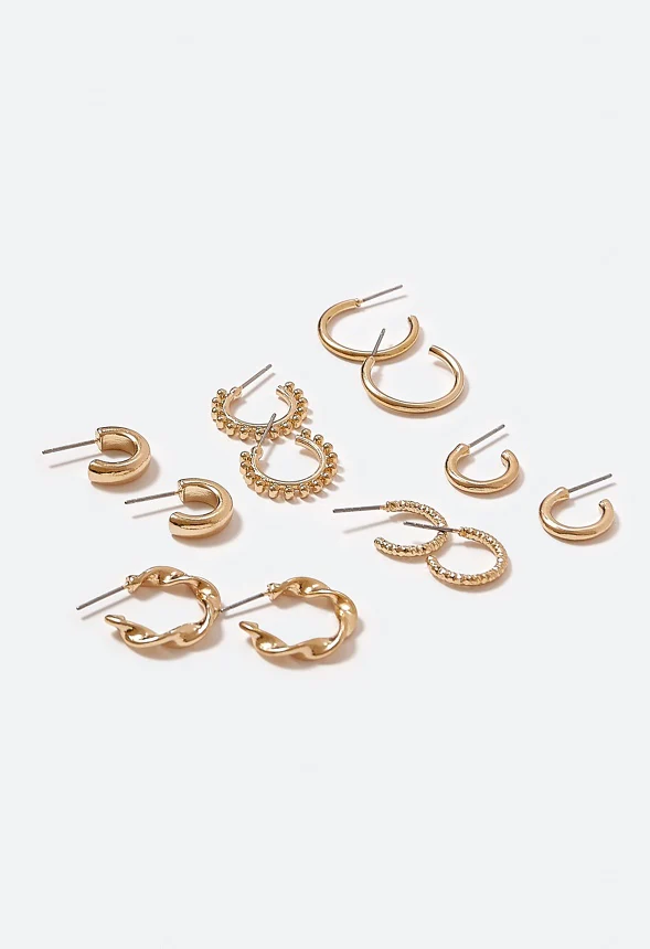 Joanna Mixed Hoop Eaaring Multipack - Image 3