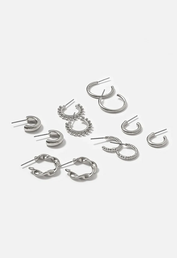 Joanna Mixed Hoop Earrings Multipack - Image 3