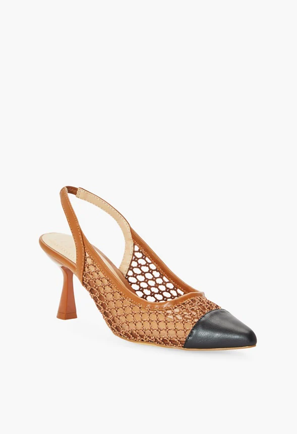 Jordan Woven Sling-Back Pump - Image 2