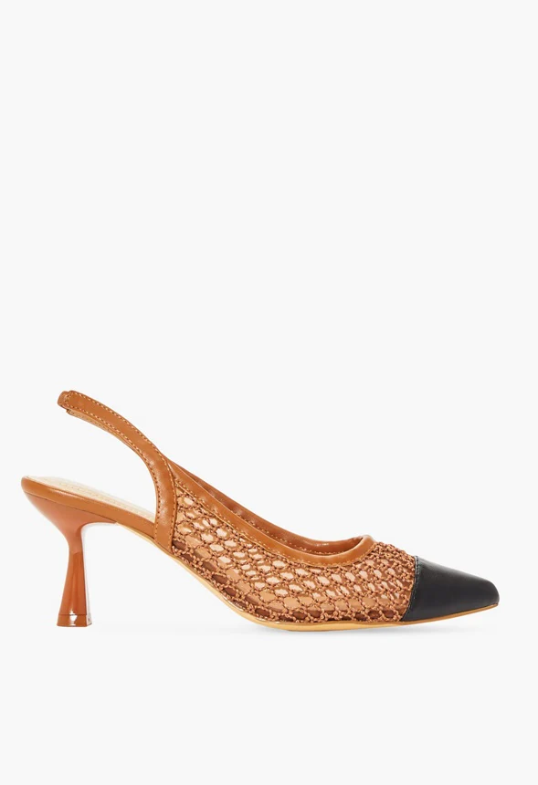 Jordan Woven Sling-Back Pump - Image 3