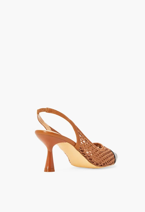 Jordan Woven Sling-Back Pump - Image 4