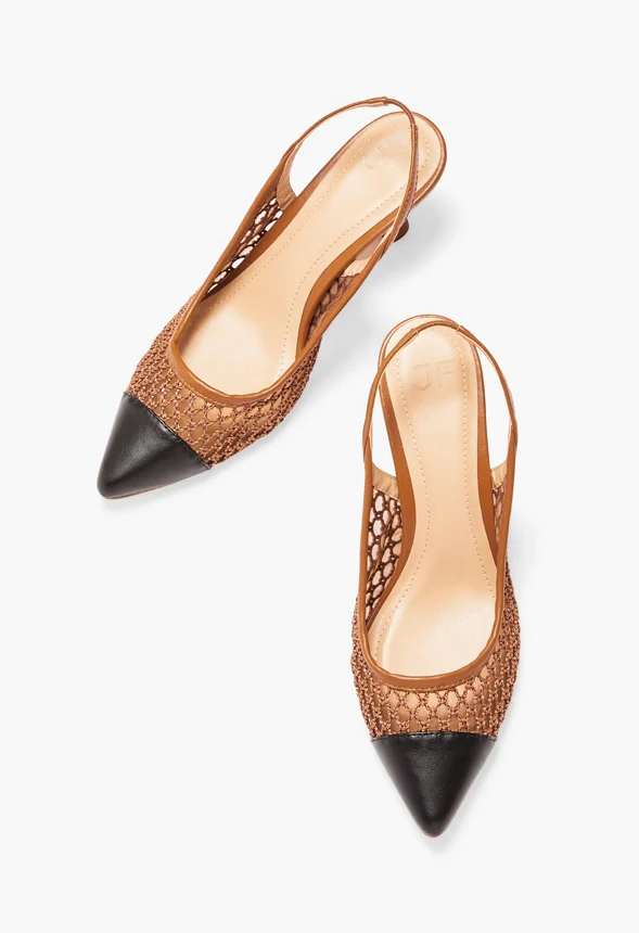 Jordan Woven Sling-Back Pump - Image 6