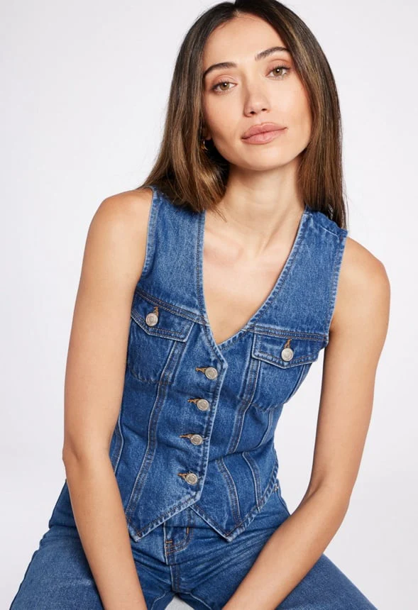 Joss Denim Vest - Image 4