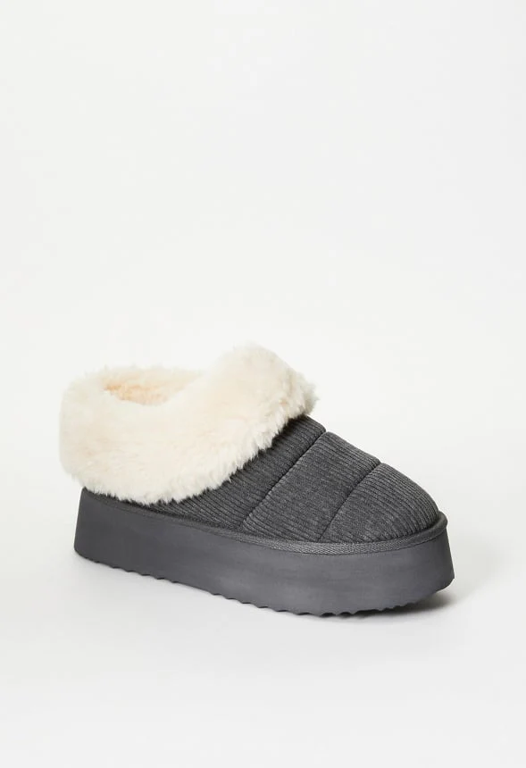 Jovie Fuzzie Flat - Image 4