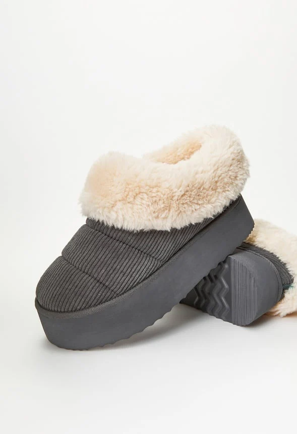 Jovie Fuzzie Flat - Image 6