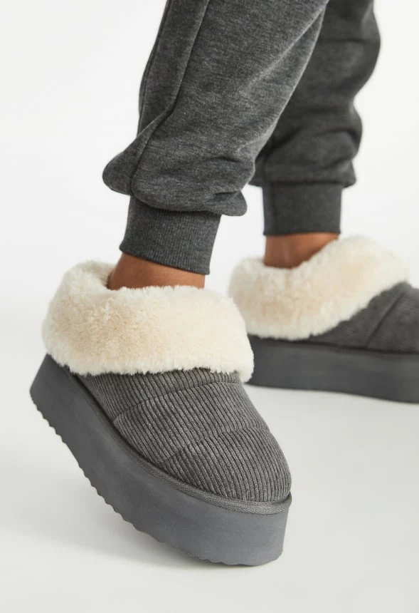Jovie Fuzzie Flat - Image 7