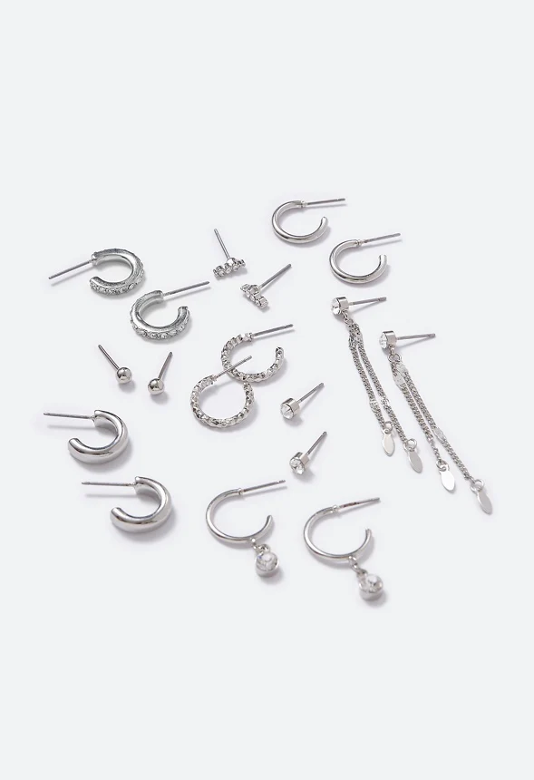 Julia Crystal Mixed Earrings Multipack - Image 3