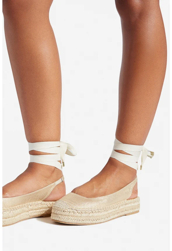 Julianne Ankle Tie Flat - Image 2